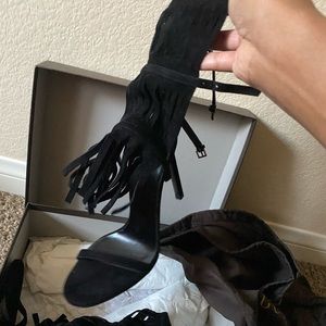 Gucci fringe heels